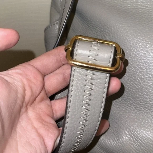 Aimee Kestenberg Gray Leather Backpack - Picture 12 of 13